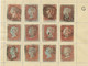 Delcampe - COLLECTION QV 1d Red Imperforated Complete Sheet Reconstruction Of 240 Stamps (within Ca. 130 Four Margins Copies) - Used Stamps