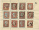 Delcampe - COLLECTION QV 1d Red Imperforated Complete Sheet Reconstruction Of 240 Stamps (within Ca. 130 Four Margins Copies) - Gebruikt