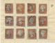 COLLECTION QV 1d Red Imperforated Complete Sheet Reconstruction Of 240 Stamps (within Ca. 130 Four Margins Copies) - Used Stamps