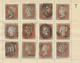 Delcampe - COLLECTION QV 1d Red Imperforated Complete Sheet Reconstruction Of 240 Stamps (within Ca. 130 Four Margins Copies) - Gebraucht