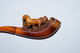 Ancienne Pipe En écume De Mer Patinée Sculptée (Meerschaum) Et Ambre Représentant Une Scène De Chiens XIXème - Meerschaumpfeifen