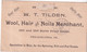 1893 - USA - CARTE ENTIER REPIQUEE AU DOS "TILDEN HAIR MERCHANT" ! De PHILADELPHIA => MILLAU (AVEYRON) - ...-1900