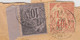 LETTRE.  INDE. 26 AOUT 1890.PONDICHERY POUR MARSEILLE. MODANE A PARIS. ALPHEE DUBOIS 10c + 40c ETAT.    /   2 - Covers & Documents