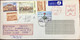 POLAND 2000 ,AIRMAIL METER FRANKED 1994, REUSED COVER EARLY STAMP REJECTED SU DUE “T” 260 ZT, BUILDING,HORSE,FLOWER,PLAN - Brieven En Documenten