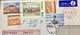 POLAND 2000 ,AIRMAIL METER FRANKED 1994, REUSED COVER EARLY STAMP REJECTED SU DUE “T” 260 ZT, BUILDING,HORSE,FLOWER,PLAN - Brieven En Documenten