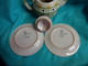 Delcampe - 3 Pieces  ( 2 Sous Tasses Et  1 Theiere Ref Q 324 7-orchies ) - Plates