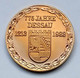 Old Medal DDR, Dessau Medaille Ancienne 1988 775 Jahrfeier Dessau - Hugo Junkers (1859-1935) Deutschland Germany - Sonstige & Ohne Zuordnung