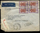 Env. Ent.   D'ELISABETHVILLE 29/09/52 Pour Les USA - Cartas & Documentos