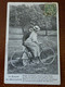 Delcampe - CARTE POSTALE ANCIENNE LA LECON DE BICYCLETTE LOT DE 5 CARTES OBLITEREES 1920?? - Coppie