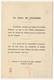 ARGENTINE - Document (fiche) - La Casa De Tucuman - Obl "1er Anniversario Revolution 4 De Junio" 1944 - Briefe U. Dokumente