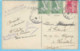 France Y&T N° 183-184 - Jeux Olympiques De Paris 1924-Affranchissement Original-sur CPA-Tergnier (Aisne)-Rue Franklin - Storia Postale