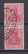 Deutsches Reich - 1915/19 - Michel Nr. 86 II A Paar ZUG Stempel - BPP Geprüft - Gestempelt - Used Stamps