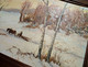 Delcampe - Promenade En Traîneau à Cheval Dans Un Paysage Hivernal/ Horse-drawn Sleigh Ride In A Winter Landscape - Huiles