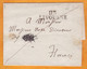 Département Conquis (de La Méditerranée) - Napoleonico - Enveloppe Pliée De Livourne Livorno Vers Florence Firenze - 1792-1815: Veroverde Departementen