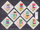 118K1684 / Hungary 1962 Michel Nr. 1830-1837 MNH (**) Sport Football World Cup Chile - Flags Of Participating Countries - 1962 – Chile