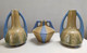 Beautiful Rare Set Of 3 ART DECO Vases - Art Deco  +/- 1925 Vase Faience France Nord - North - Otros & Sin Clasificación