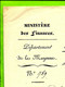 TRESOR ROYAL DEPARTEMENT DE LA MAYENNE 1834 LE RECEVEUR GENERAL DES FINANCES => FORGES DE PORT BRILLET Laval - Historische Dokumente