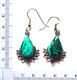 BOUCLES D'OREILLES EN MALACHITE. - Boucles D'oreilles