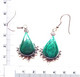 BOUCLES D'OREILLES EN MALACHITE. - Boucles D'oreilles