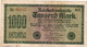 GERMANIA -1000 MARK 1922 -  Wor:P-76f.1, Ros:R-75o - Filigrana: EKAHA - 1000 Mark