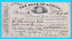 THE BANK OF AFRICA LIMITED - Pretoria 1901 Original Old Bill Of Exchange * South Africa Bond Check RRR - Afrique Du Sud