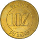 Monnaie, Zaïre, 10 Zaïres, 1988, SUP+, Laiton, KM:19 - Zaire (1971-97)