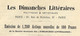 PARIS CULTURE ART LITTERATURE  LES DIMANCHES LITTERAIRES LEON CASTAGNET 1900 V.DESCRIPT+SCANS+HISTORIQUE - Historische Documenten