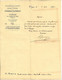 MILITARIA MINISTERE DE LA GUERRE POUDRERIE NATIONALE  VONGES  Cote D'Or 1896 =>BRIQUETERIE BAUDOT VAIRET Ciry Le Noble - Historische Dokumente