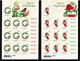 Australia 2021 Merry Christmas Set Of 2 Mint Sheetlets - Unused Stamps
