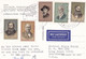 Airmail Postcard With Set Of Famous Men (back : Amazon) - Storia Postale