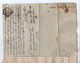 VP19.293 - Cachet De Généralité De LA ROCHELLE - Acte De 1781 Concernant La Famille BILLARD à LANDES Et Autres ...... - Algemene Zegels