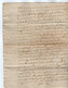 VP19.299 - LA ROCHELLE - Acte De 1773 - Entre Messire F. De MESCHINET écuyer & M.BILLARD Au Moulin De Pallut à LANDES - Timbri Generalità