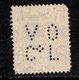 GREAT BRITAIN Scott # 232 Used - KEVIII With OVL Co Perfin - Oblitérés