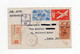 !!! COTE DES SOMALIS, LETTRE RECO PAR AVION DE DJIBOUTI DU 11/4/1945, CACHET AU DOS TROUPES COLONIALES, 1ERE RELEVE... - Storia Postale