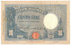 100 LIRE BARBETTI GRANDE B AZZURRO TESTINA FASCIO 09/04/1928 BB/BB+ - Otros
