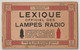 Brochure-leaflet L. Gaudillat LEXIQUE Officiel Des Lampes Radio Paris (F) 1949 Philips Miniwatt - Literature & Schemes