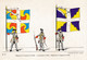 Jolie CP Série éditée En 1978 Imagerie Pellerin N°10 Régiments D'Auxerrois Et D'Agenais, 18e Siècle - Flags
