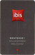 CARTE BANDE MAGNETIQUE CLEF CLE D'HÔTEL IBIS - Hotel Key Cards