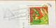 LUXEMBOURG 2002, USED TORNED COVER TO INDIA,MACHINE SLOGAN,MICROSCOPE,HEALTH,SCIENCE TRAFFIC PRE CAUTION, - Storia Postale