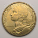 50 Centimes Marianne, Col à 3 Plis, Bronze-aluminium, 1963 - V° République - 50 Centimes