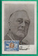 CARTE MAXIMUM MAX CARD FRANKLIN DELANO ROOSEVELT US PRESIDENT POSTE AERIENNE AIRMAIL ST MARIN SAN MARINO 1948 - Lettres & Documents