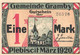 Germany Notgeld:Gemeinde Gramby 1 Mark, 1920 - Collections