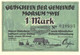 Germany Notgeld:Gutschein Morsum A/Sylt 1 Mark, 1921 - Verzamelingen