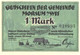Germany Notgeld:Gutschein Morsum A/Sylt 1 Mark, 1921 - Collections
