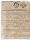 VP19.308 - Cachet De Généralité De LA ROCHELLE - Acte De 1736 - Arpentement - LANDES - Gebührenstempel, Impoststempel