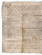 VP19.309 - Cachet De Généralité De LA ROCHELLE - Acte De 1730 - SAINT JEAN D'ANGELY X Seigneurie De LANDES &  SAINT LOUP - Cachets Généralité