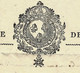1822 ENTETE ROYAUME DE FRANCE JUSTICE PRESIDENT TRIBUNAL CVIL PONT AUDEMER Eure Sign. Delaman - Documents Historiques