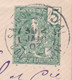 1907 - Enveloppe Mignonnette Entier Postal 5 C (date 439) De Saigon Central, Cochinchine, En Ville - Covers & Documents