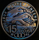 France 100 FRANCS - 15 ECUS 1993 Silver Proof KM# 1029 "Mediterranean Games" (free Sipping Via Registered Air Mail) - Pruebas