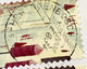 NEDERLAND 2008, AIRMAIL SELF ADHESIVE 7 STAMPS USED COVER, HERTOGENBOSCH CITY,WAVY CANCELED TO U.K .RED METER TNT POST F - Brieven En Documenten